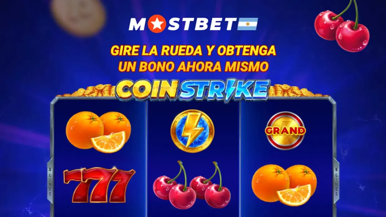 Tragamonedas Coin Strike en Mostbet con la consigna de girar y obtener un bono