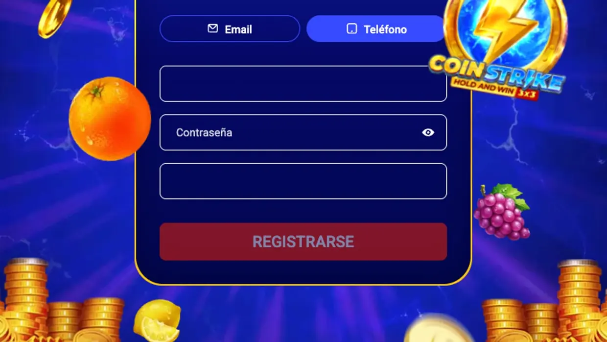 Formulario de registro de Mostbet Argentina con pestañas de email y teléfono